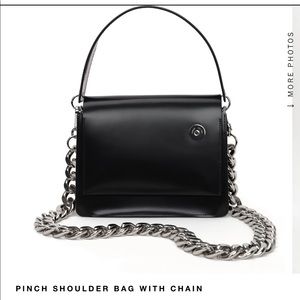 Brand New Kara Pinch Shoulder Bag with Chain